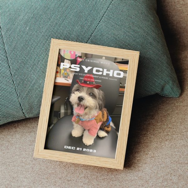 PSYCHO: Personalized Dog Movie Poster