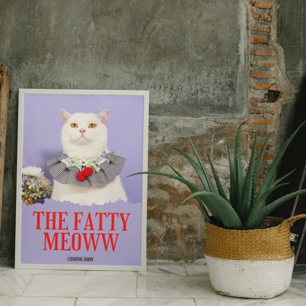 THE FATTY MEOWW: Personalized Cat Movie Poster