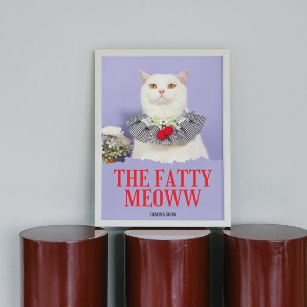 THE FATTY MEOWW: Personalized Cat Movie Poster