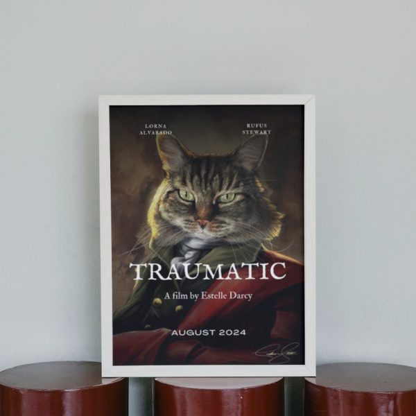 TRAUMATIC: Personalized Cat Movie Poster