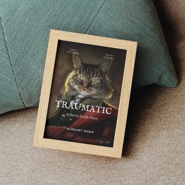 TRAUMATIC: Personalized Cat Movie Poster