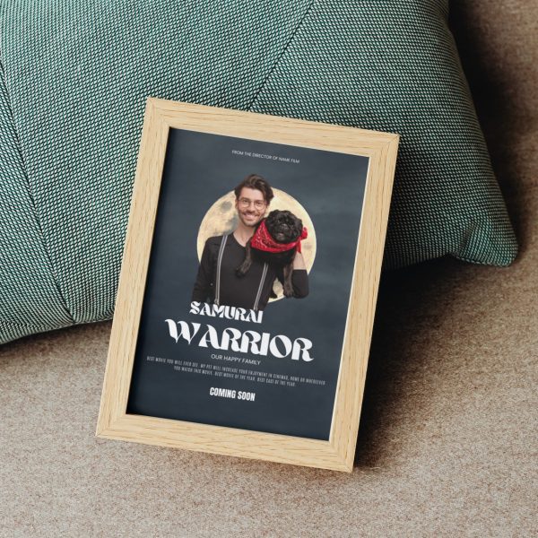 WARRIOR: Personalized Dog Movie Poster