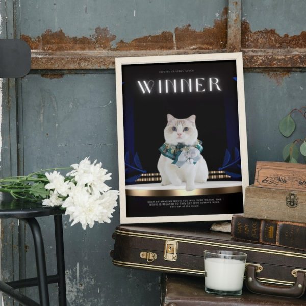 WINNER: Personalized Cat Movie Poster