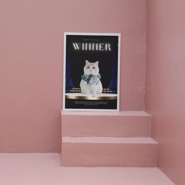 WINNER: Personalized Cat Movie Poster