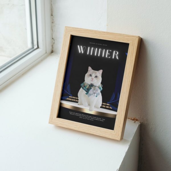 WINNER: Personalized Cat Movie Poster