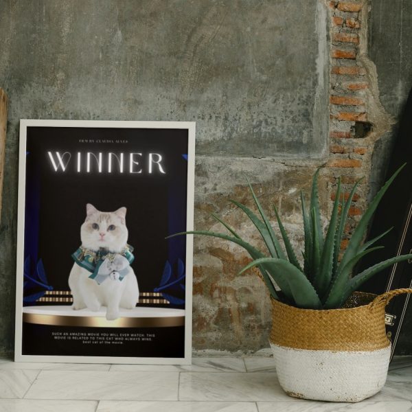 WINNER: Personalized Cat Movie Poster