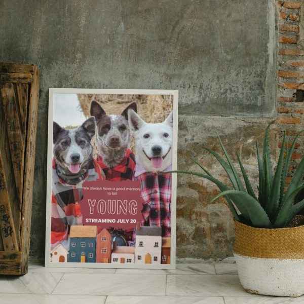 YOUNG: Personalized Dog Movie Poster