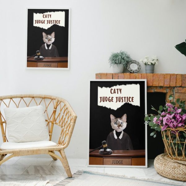 Personalized Caty Judge Justice Canvas