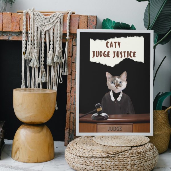 Personalized Caty Judge Justice Portrait